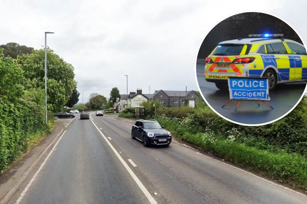 The A38 between Taunton and Wellington was closed for several hours after the crash. Picture: Google
