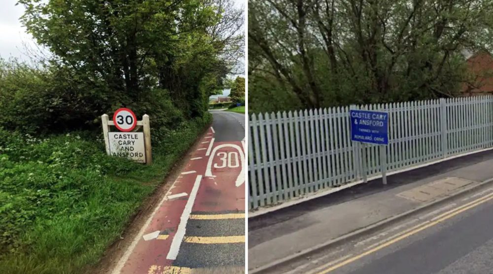 Ansford and Castle Cary could see their parishes merged. Pictures: Google