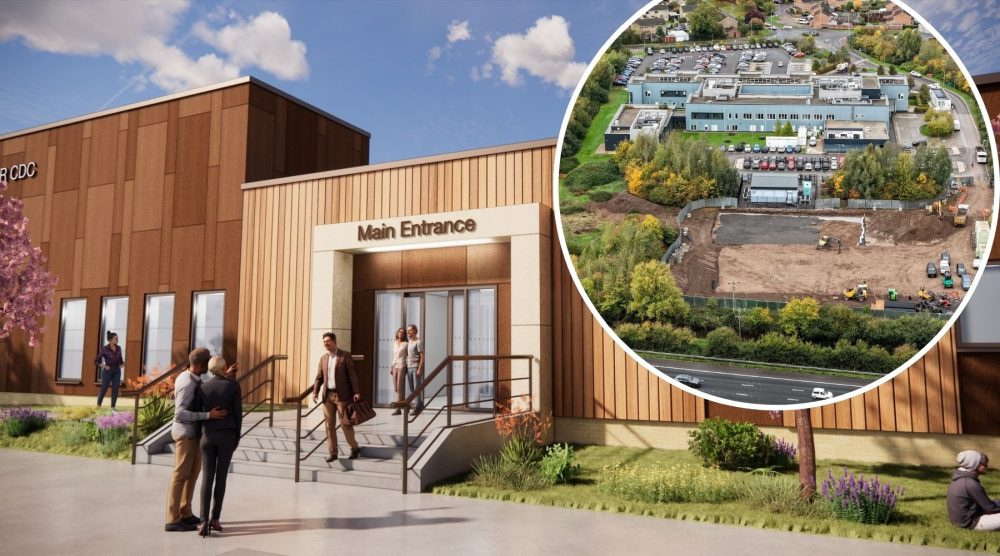 Work has started on the new NHS diagnostic centre in Bridgwater - next to the hospital. Pictures: NHS Somerset