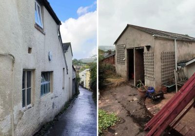 The former bakery, in Wiveliscombe, could become two houses. Pictures: Channel Architecture