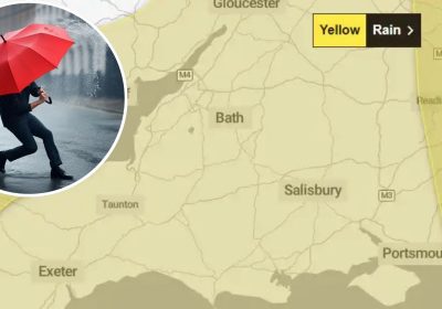 Storm Benjamin is set to strike across Somerset and the south west overnight and tomorrow. Picture: Met Office