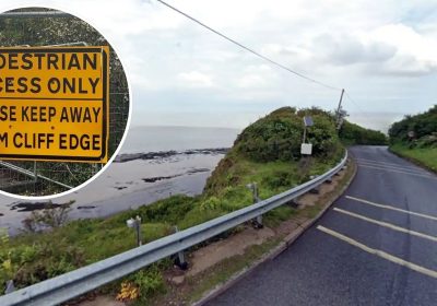 The B3191 Cleeve Hill, near Watchet, closed in 2023 due to cliff movement. Picture: Google