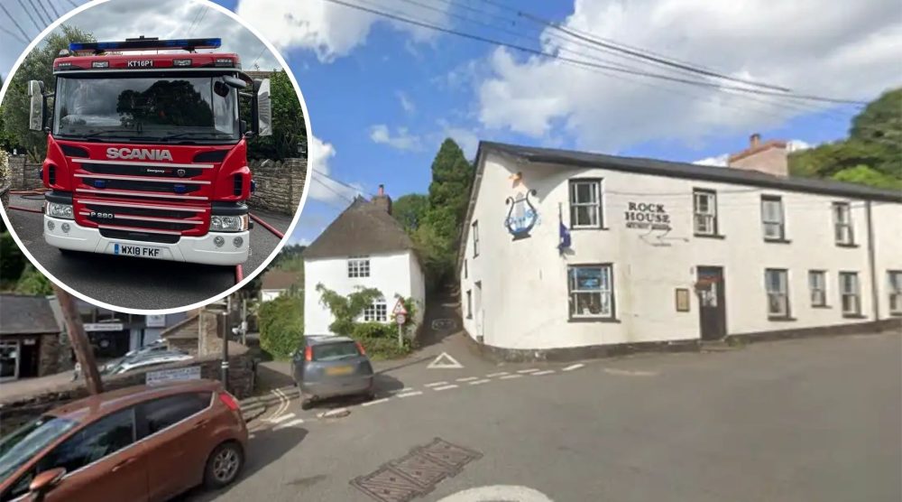 Eght fire crews were sent to the scene, believed to be in the Town Marsh area of Dulverton, West Somerset. Picture: Google