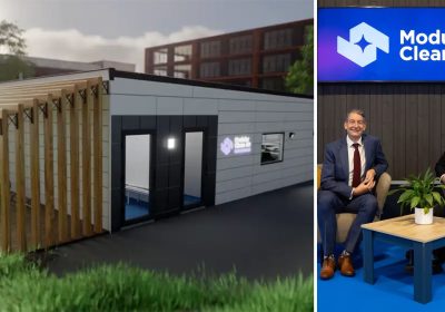 Chris Blackwell-Frost and Phillip Godden of MCA, which creates modular cleanrooms