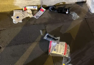 A bleed kit tampered with in Bridgwater. Picture: Bridgwater Town Council