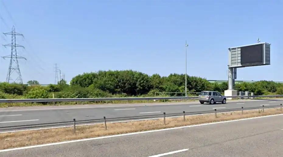 Wire barrierson the M5 through Somerset are reaching the end of their life and need to be replaced. Picture: National Highways/Google