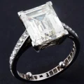 The 5.1 carat diamond solitaire ring is going up for auction. Picture: GTH