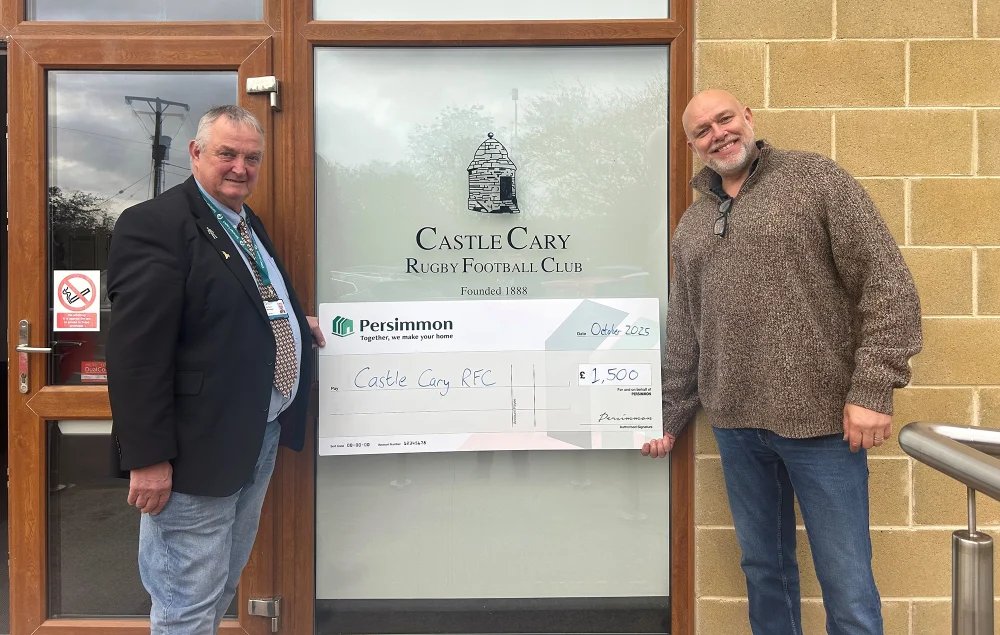 The donation comes as Persimmon looks to start work on new homes in Castle Cary