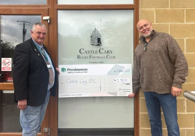 The donation comes as Persimmon looks to start work on new homes in Castle Cary