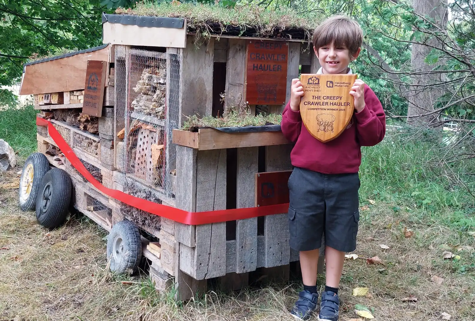 Isaac Parsons with the Creepy Crawler Hauler