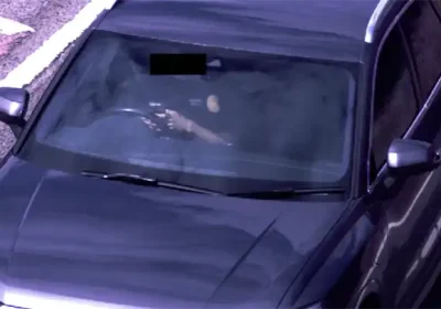 The AI cameras can detect offences including using a mobile phone at the wheel. Picture: Somerset Council