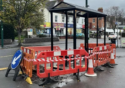 Bus shelters are being replaced in Minehead. Pictures: Mandy Chilcott