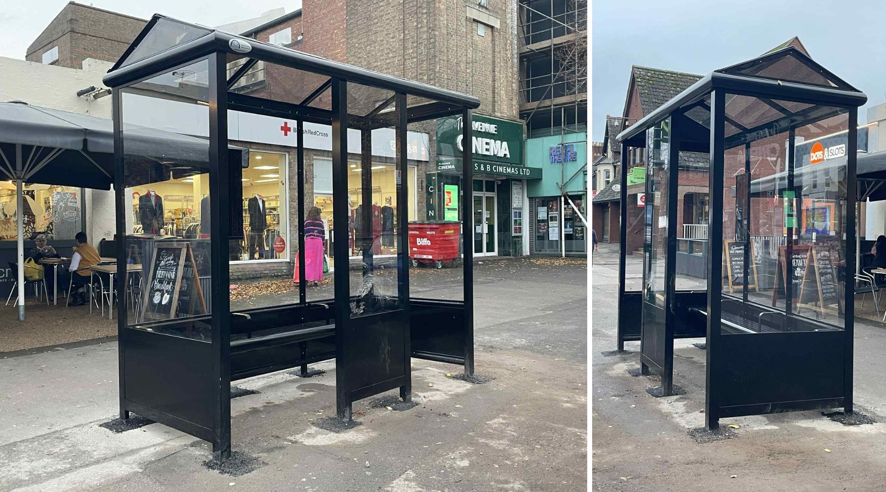 Bus shelters are being replaced in Minehead. Pictures: Mandy Chilcott