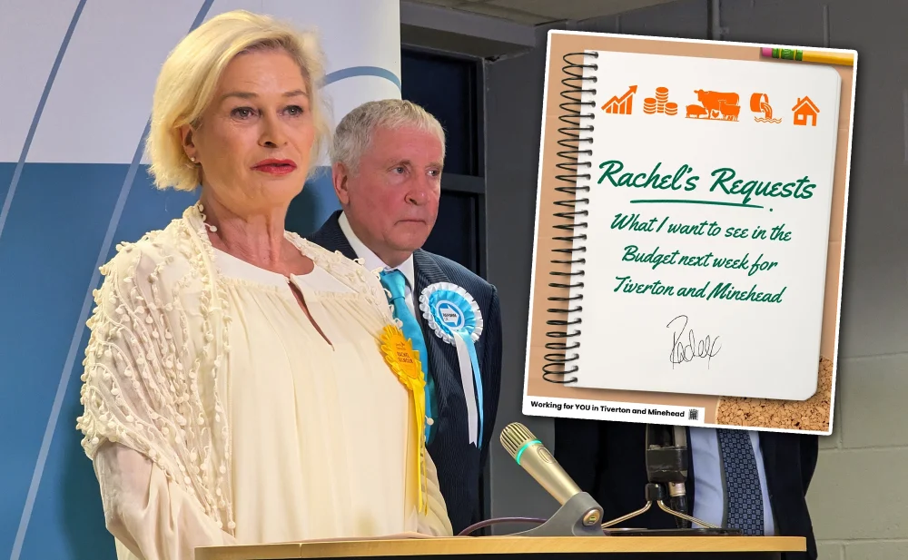 Minehead MP Rachel Gilmour has issued her requests of the Chancellor ahead of the Budget