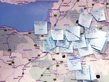 Students tallied industries with where they thrived in Somerset