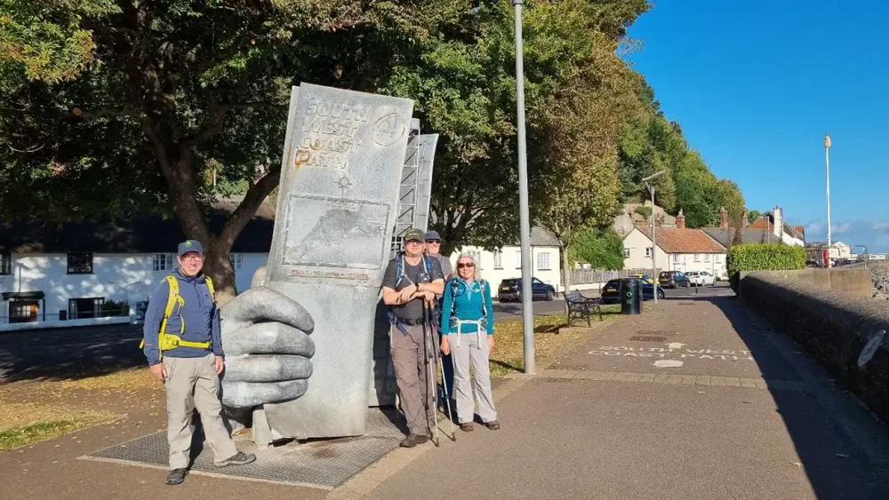Walkers on the South West Coast Path in Minehead. Picture: Somerset Council