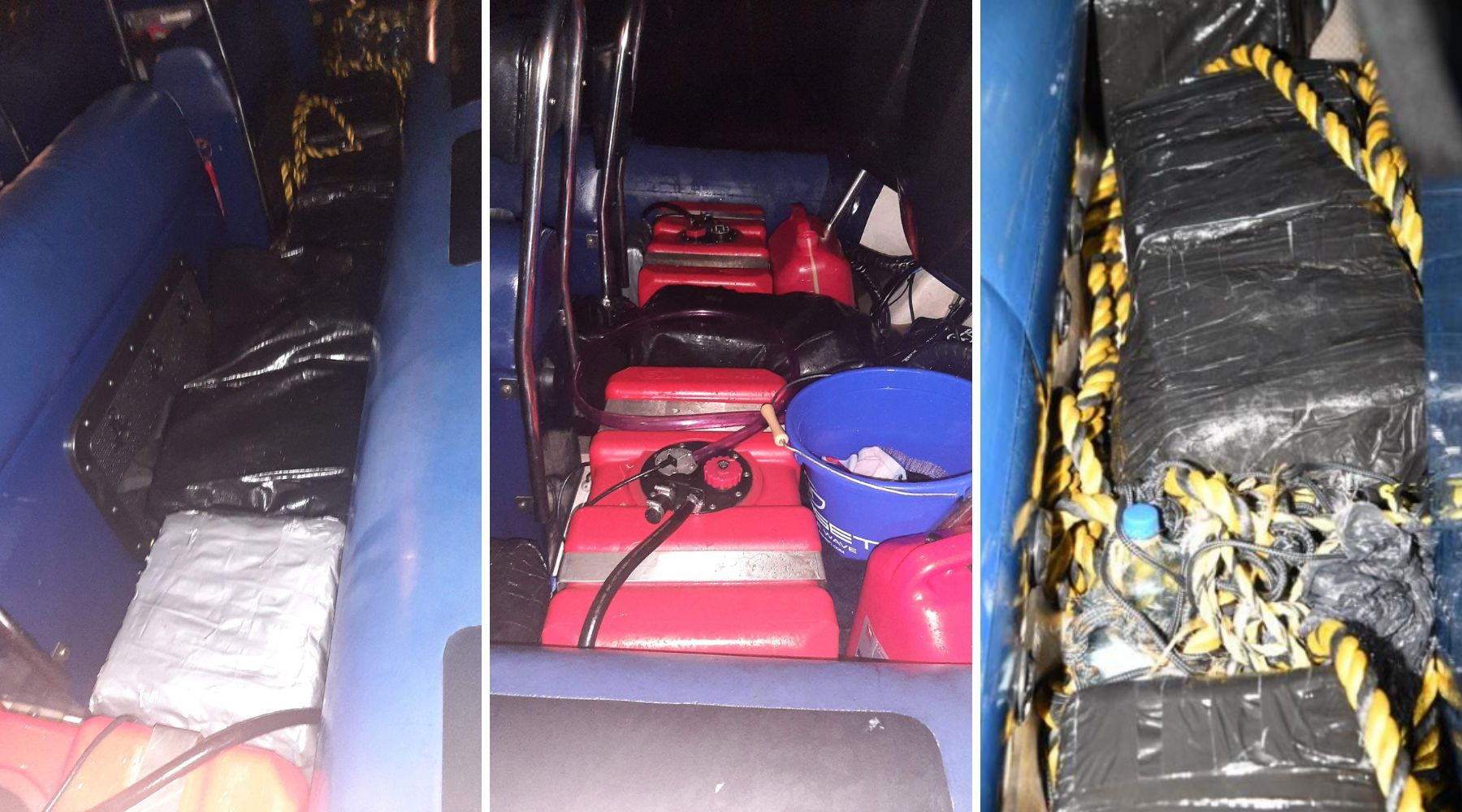 Drugs worth an estimated £26.5m were discovered on the boat. Pictures: NCA