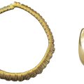 An 18ct gold necklace sold for £6,000, left, and the Cartier ring that sold for £2,900. Pictures: GTH