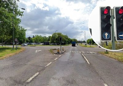 Lights on the A39 - outside Clarks Village - are set to be replaced. Picture: Google