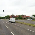 Traffic lights on the A39 junction with Farm Road have failed. Picture: Google