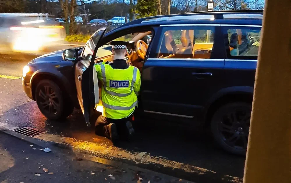 Police stopped vehicles at West Huntspill and Axbridge. Picture: Avon & Somerset Police
