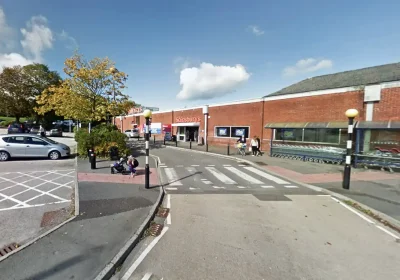 The incident unfolded near Sainsbury's, in Bath Street, Chard. Picture: Google