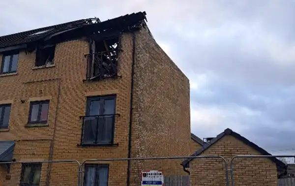 The damaged flats in Marigold Road, Frome. Picture: Selwood Housing