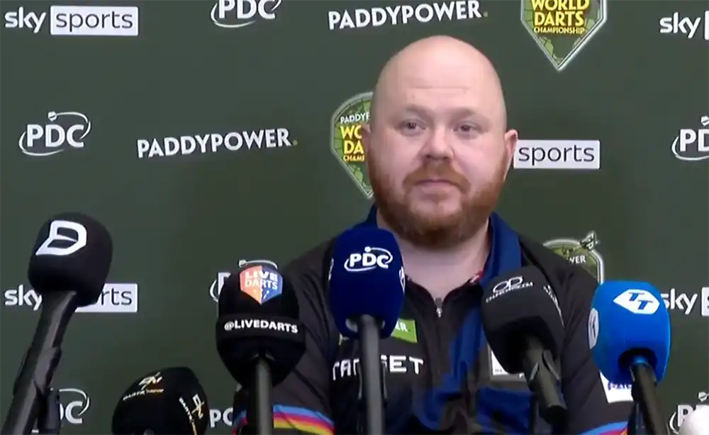 Justin hood, who hails from Glastonbury, has made the next round of the PDC World Darts Championship. Picture: PDC