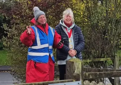 The Mayor of Bridgwater, Cllr Kathy Pearce, opened the first Parkrun. Picture: Bridgwater Town Council