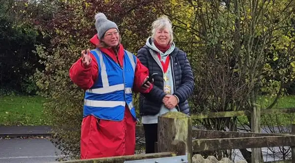 The Mayor of Bridgwater, Cllr Kathy Pearce, opened the first Parkrun. Picture: Bridgwater Town Council
