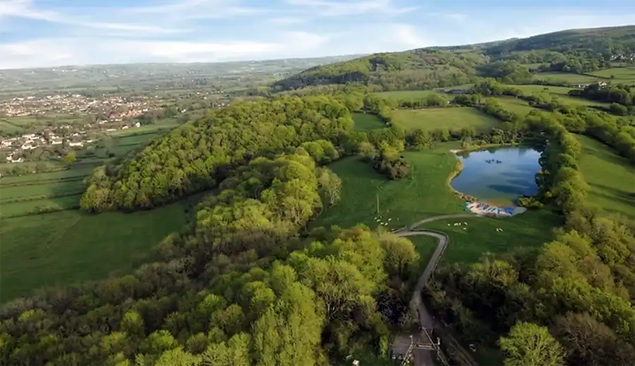 How the new lake could look in the Mendip Hills, in North Somerset. Picture: Mendip Activity Centre