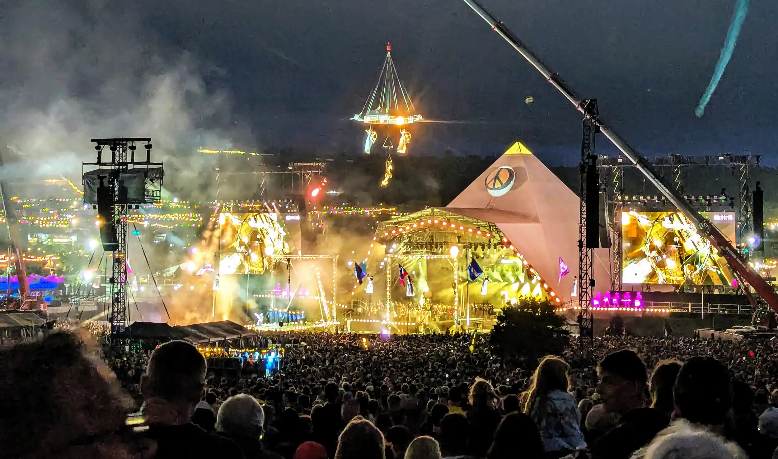 The signing took place before Coldplay headlined the Pyramid Stage at Glastonbury. Picture: Paul Jones/Somerset Leveller