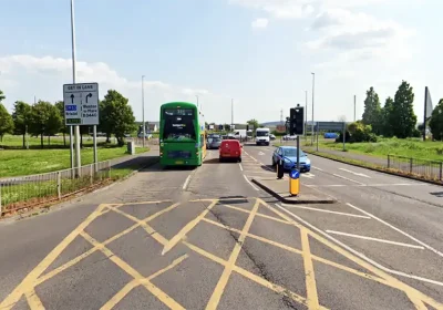 Changes are in place at Queensway, near Weston. Picture: Google