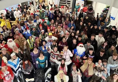 Staff and students in Taunton