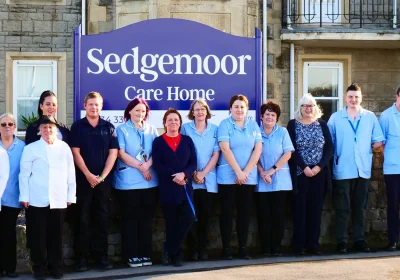 Staff at the newly-named Sedgemoor Care Home, in Weston-super-Mare