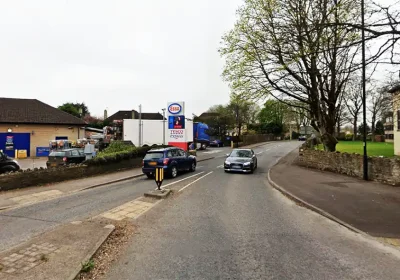 The incident unfolded near a Tesco Express in Frome Road, Bath. Picture: Google