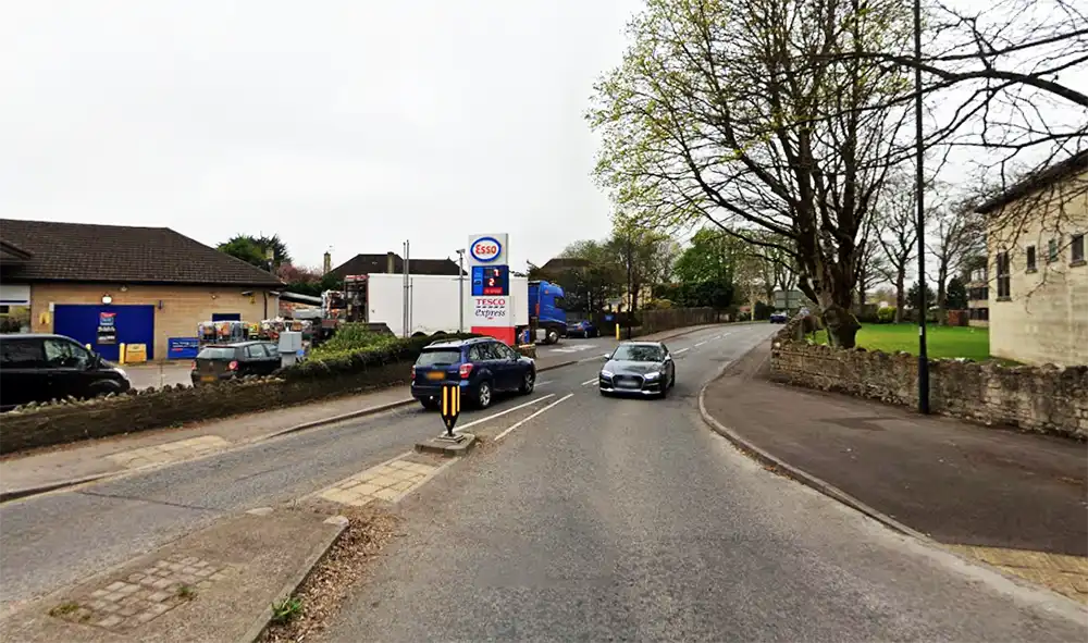 The incident unfolded near a Tesco Express in Frome Road, Bath. Picture: Google