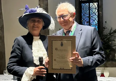 The High Sheriff of Somerset, Janet Montgomery, and Arnold Wills, chair of WCCT. Picture: WCCT