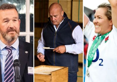 Dr Stephen Taylor, Richard Clothier of Wyke Farms, and rugby star Marlie Packer, were among Somerset honours