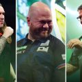 Wellington's Ryan Searle, Weston-based Justin Hood, and Burnham resident Gary Anderson have all made the PDC World Championship quarters finals. Pictures: PDC