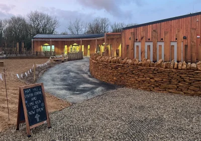 The new Ham Hill visitor centre and Limekiln cafe is open to visitors. Picture: Somerset Council