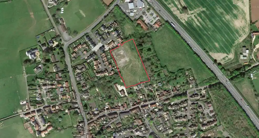 The site in Beckington where plans for 20 new homes were refused. Picture: Cotswold Homes