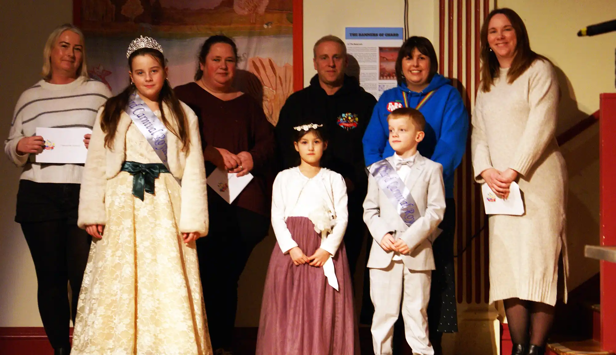 Carnival Royalty in Chard for 2025 were Kezzia, Hope and Archie