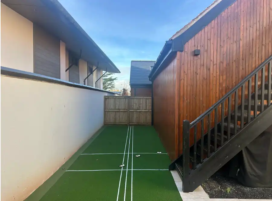 An artifical turf 'wicket' has already been installed at the property. Picture: Stead & Co/Somerset Council