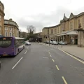 The incident unfolded in Dorchester Street, Bath. Picture: Google