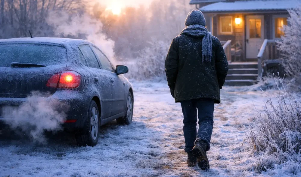 Leaving your car unattended while it's running could land you with a fine...