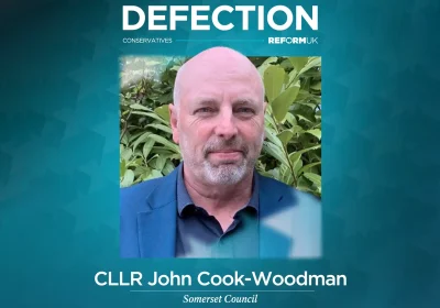 Somerset Councillor John Cook-Woodman has defected to Reform UK. Picture: Reform UK