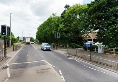 The lights, in Love lane, are set to be replaced. Picture: Google