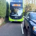 Parking in Milverton can prevent buses getting through. Picture: Milverton Parish Council