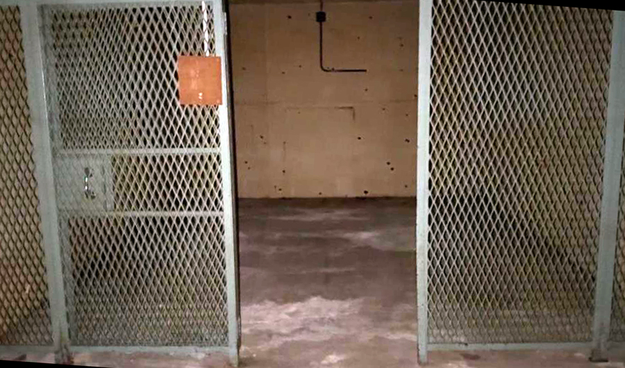 The former bank vault, to the rear of The Parade, Minehead, is going up for sale at auction in February. Pictures: Clive Emson